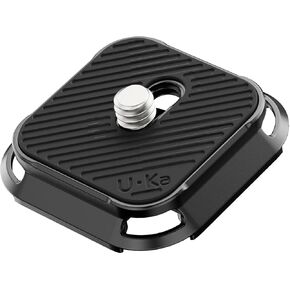 ULANZI UKA03 Quick Release Base Mount, Camera Tripod Quick Release System F38 QR Camera Tripod Adapter with 1/4'', 3/8" Threaded, Safe Lock for Monopod, Stabilizer, DJI, Arca Swiss（Only Base） in Saudi Arabia