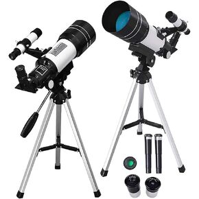 Monocular Telescope Telescope for Astronomy Kids Adults Beginners 70Mm Aperture 300Mm Astronomical Refractor Telescope with Tripod/Multi-Coated Optics/Finder Scope for Adults Kids in Kuwait