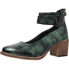 Mary Jane Shoes Womens Pumps Heels Animal Print Round Toe Ankle Straps Comfortable Dress Shoes for Business Casual, US Size 6-10.5 in Kuwait