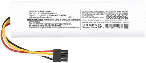 Battery for Dreame D9 Plus, F9 Pro, RLD11GD, RLF22GA PN:Dreame P2051-4S1P-XWDEV 5200mAh / 74.88Wh in Saudi Arabia