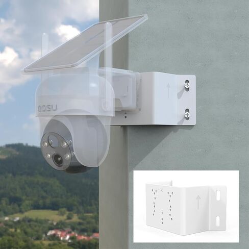 Corner Mount for AOSU Solar Security Camera Wireless Outdoor System- 2K/3MP(SolarCam D1 SE/Lite) AOSU -3K/5MP(SolarCam D1 Max) and ANSQUE Security Cameras Wireless Outdoor (GU01/SA01)（White） in Saudi Arabia