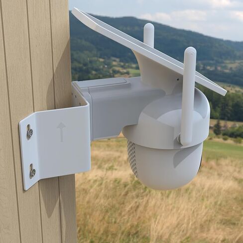 Corner Mount for AOSU Solar Security Camera Wireless Outdoor System- 2K/3MP(SolarCam D1 SE/Lite) AOSU -3K/5MP(SolarCam D1 Max) and ANSQUE Security Cameras Wireless Outdoor (GU01/SA01)（White） in Saudi Arabia