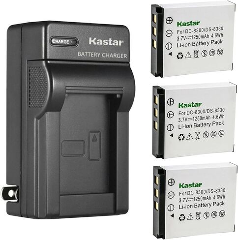 Kastar AC Wall Battery Charger Replacement for Traveler DC-X5 Vivicam v 8300s Vivicam x30 Vivicam x60 DP8330 DP8300 Voigtlnder Virtus W7 Virtus D8 Virtus D800 Virtus XM 8600 in Saudi Arabia