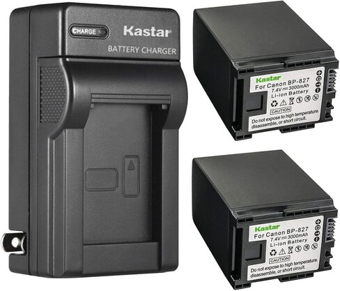 Kastar AC Wall Battery Charger استبدال Canon BP-809 BP809 BP-809/B BP-809/S ، BP-819 BP819 ، BP-827 BP827 ، Canon CG-800 CG800 Charger in Saudi Arabia