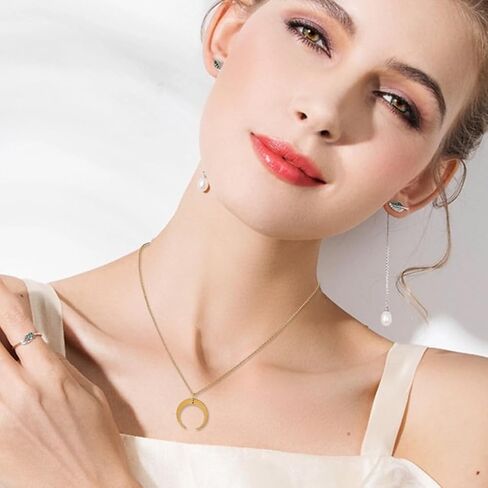 NBEADS 10 فروع 17.7 بوصة سلاسل صنع المجوهرات مطلية بالذهب الوردي، سلاسل قلادة السائبة 304 الفولاذ المقاوم للصدأ قلادة ربط سلسلة كابل مع المشابك جراد البحر لصنع المجوهرات in Saudi Arabia