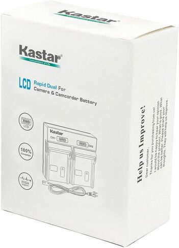 Kastar LCD Dual Rapid Battery Charger for Sony NP-F330 NP-F550 NP-F570 NP-F730 NP-F750 NP-F770 NP-F930 NP-F950 NP-F960 NP-F970 NP-F970Pro NP-F980 NP-F980Pro NP-F990 NP-F990Pro BC-VM10 BC-VM50 BC-V615 in Saudi Arabia