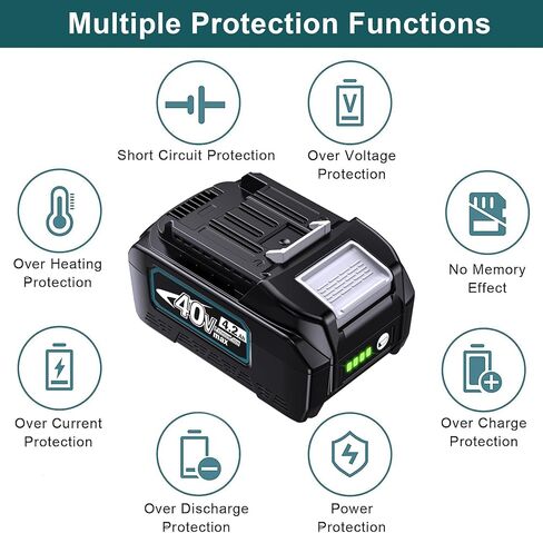 استبدل بطارية 4V 4.2AH حقيقية للبطارية الليثيوم أيون ، استبدل 40 فولت BL4025 BL4025B BL4040 BL4020 BL4050 BL4080F LXT Cordless Power in Kuwait