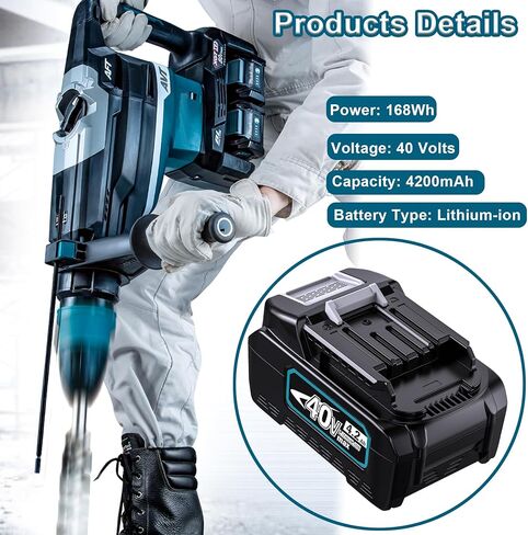 استبدل بطارية 4V 4.2AH حقيقية للبطارية الليثيوم أيون ، استبدل 40 فولت BL4025 BL4025B BL4040 BL4020 BL4050 BL4080F LXT Cordless Power in Kuwait