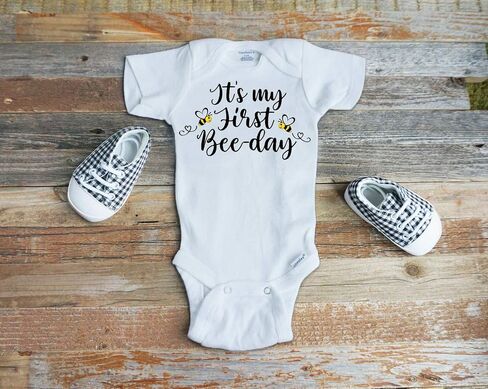 First Bee Day Onesie ، ملابس عيد الميلاد الأولى ، قميص Bee ، قميص Bumble Bee ، عيد ميلاد Bumble Bee موضوع in Saudi Arabia