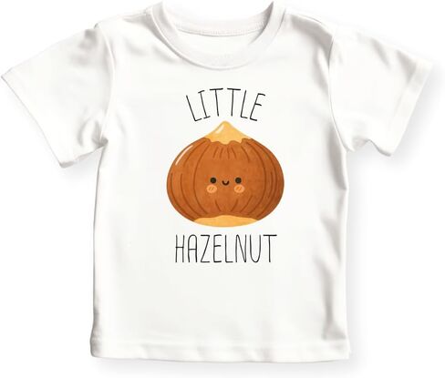 Little Hazelnut Baby Bodysuit, Premium Cotton Tshirt for Kids, Cute Hazelnut Tee Toddler Shirt in Saudi Arabia