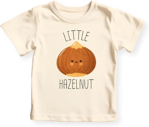 Little Hazelnut Baby Bodysuit, Premium Cotton Tshirt for Kids, Cute Hazelnut Tee Toddler Shirt in Saudi Arabia
