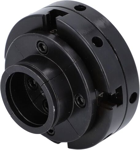 4in 4 Jaw Self Centering Chuck Set Steel Wood Lathe Chuck Set Mechanical Processing Black in Saudi Arabia