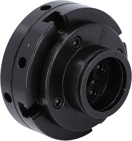 4in 4 Jaw Self Centering Chuck Set Steel Wood Lathe Chuck Set Mechanical Processing Black in Saudi Arabia