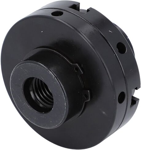 4in 4 Jaw Self Centering Chuck Set Steel Wood Lathe Chuck Set Mechanical Processing Black in Saudi Arabia