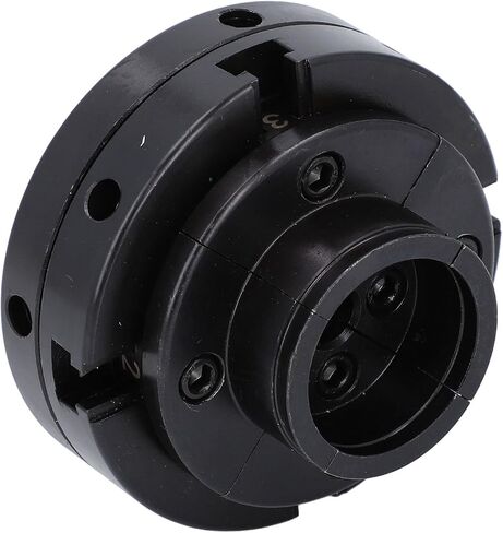 4in 4 Jaw Self Centering Chuck Set Steel Wood Lathe Chuck Set Mechanical Processing Black in Saudi Arabia