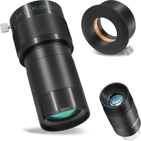 alstar 8-24mm Telescope Zoom Eyepiece - حزمة مع - 2 بوصة Ed 2x Barlow Lens in Saudi Arabia