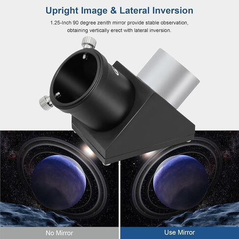 Alstar 8-24mm Telescope Zoom Eyepiece - Bundle with - 1.25 inch 90 Degree Diagonal Mirror in Saudi Arabia