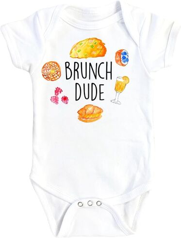 Brunch Dude - Baby Boy Girl Clothes Infant Bodysuit Funny Cute Newborn in Saudi Arabia