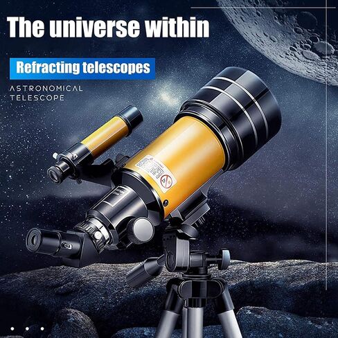 F30070 Astronomy Beginner Telescope for Kids & Adults 70mm Aperture Refractor Astronomical Telescope with Adjustable Tripod Stargazing in Saudi Arabia