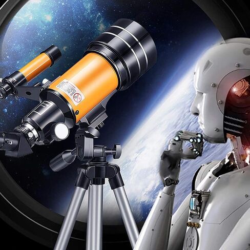 F30070 Astronomy Beginner Telescope for Kids & Adults 70mm Aperture Refractor Astronomical Telescope with Adjustable Tripod Stargazing in Saudi Arabia