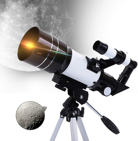 70Mm Portable Astronomical Telescope with Tripod Finder Scope +Moon Filter for Kids Beginners Fully Multi-Coated Optics Astronomy Refractor Travel Watching Moon Stars in Saudi Arabia
