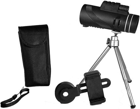 , 40x60 High Power HD Monocular with Smartphone Holder & Tripod -[Upgrade] Waterproof Monocular,Long-Lasting and Clear BAK4 Prism,Coated Optical Glass Lens in Saudi Arabia