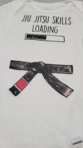 Jiu Jitsu مهارات - طفل رضيع فتاة ملابس الأطفال المضحكة حديثي الولادة لطيف (الحجم: 6-9M أبيض الأكمام الطويلة) in Saudi Arabia