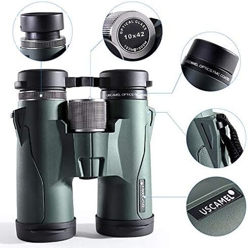 Monoculars Telescope High Power Binoculars 10x42 High Power Telescope Professional Outdoor,Army Green Binoculars in Saudi Arabia