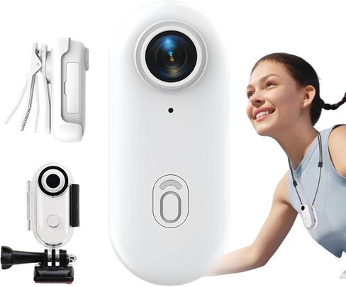 4K 8MP Camera Camera Pro Edition ، كاميرا الحركة مع عدسة زاوية واسعة 120 درجة للرياضة الخارجية ، أبيض in Kuwait