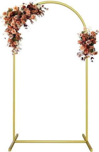 Metal Arch Backdrop Stand Gold Wedding Balloon Arched Backdrop Stand Square Arch Frame for Birthday Party Bridal Baby Shower Ceremony Decoration in 1.5M in Kuwait