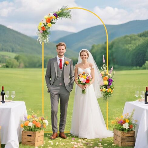 Arch Backdrop Stand Cover Metal Arch Backdrop Stand and Covers Set Dusty Blue Arch Cover 7.2ft Arches Stand and Covers Set Wedding Arched Stands for Wedding Party Birthday Decor in Kuwait