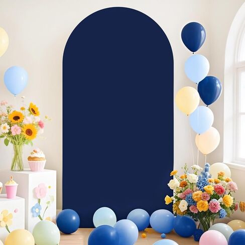 Arch Backdrop Stand Cover Metal Arch Backdrop Stand and Covers Set Dusty Blue Arch Cover 7.2ft Arches Stand and Covers Set Wedding Arched Stands for Wedding Party Birthday Decor in Kuwait