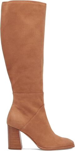 Knee High Boots for Women Chunky Heel Square Toe Tall Boots with Side Zipper Fashion Party Wide Calf Long Boots in Saudi Arabia