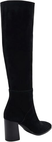 Knee High Boots for Women Chunky Heel Square Toe Tall Boots with Side Zipper Fashion Party Wide Calf Long Boots in Saudi Arabia
