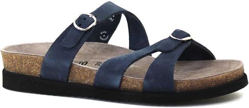 Mephisto Women's Hannel Flat Sandal ، Blue Deep ، 9 in Saudi Arabia