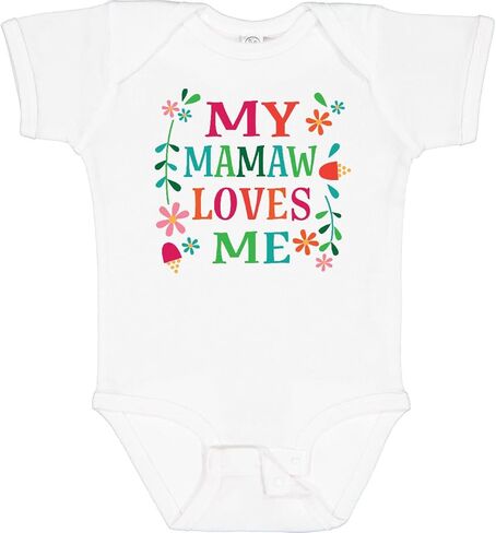 inktastic Mamaw Loves Me Girls Apparel Baby Bodysuit in Saudi Arabia