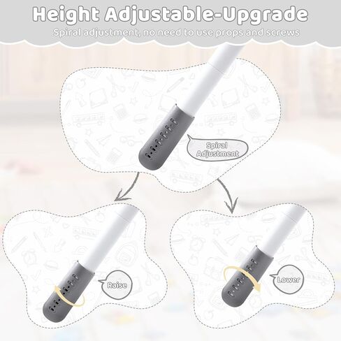 Toddler Table and 2 Chairs Set, Height Adjustable Kids Table and Chairs, 31.5''L x 23.6''W, Marble Pattern & Graffiti Desktop, Children Multi-Activity Table for Home/Daycare/Classroom in Kuwait