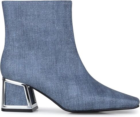 Ninety Union Brooke Metallic Trim Block Heel Bootie in Kuwait