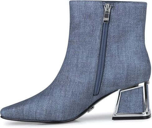 Ninety Union Brooke Metallic Trim Block Heel Bootie in Kuwait