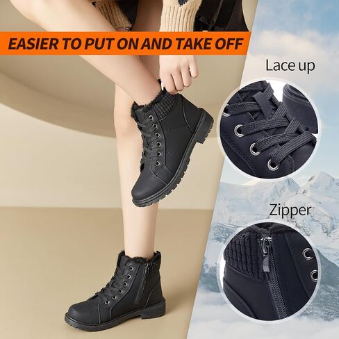 أحذية Uoidru القتالية للنساء في الكاحل الجوارب السوداء الشتاء الثلج أحذية بيضاء الدانتيل حتى الأحذية الراحة غامضة الحذاء الجانبية أحذية قصيرة in Kuwait