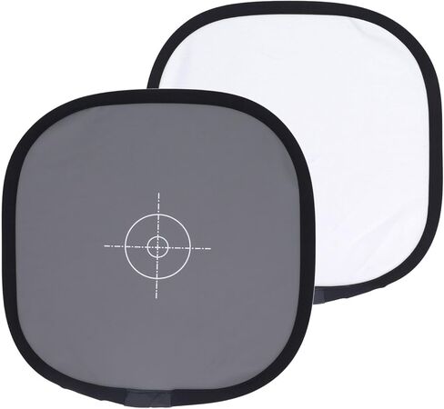 لوحة تركيز الكاميرا ، 11.8x11.8inch مزدوجة الوجه 18 ٪ بطاقة رمادية وتوازن الأبيض ، لوحة التركيز المرجعية المرجعية القابلة للطي للتصوير الفوتوغرافي ، تعرض 18 ٪ رمادي in Kuwait