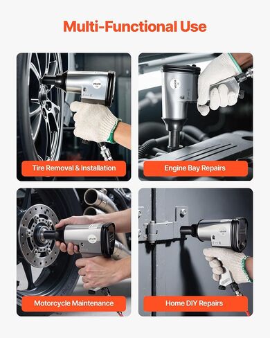 Vevor 71 Pitch Pro Pro Air Tool and Accessories Kit - 1/2 "Air Impact Wrench ، 3/8" Ratchet Wrench ، 1/2 "Die Graind in Saudi Arabia