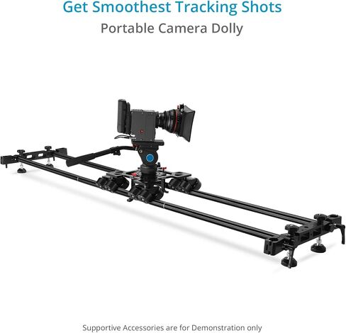 proaim breeza pro camera dolly w track. ميتشل ، 75 ملم ، جبل وعاء 100 مم. تقدم حمولة تصل إلى 50 كجم / 110 رطل. in Saudi Arabia