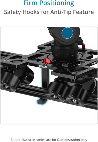proaim breeza pro camera dolly w track. ميتشل ، 75 ملم ، جبل وعاء 100 مم. تقدم حمولة تصل إلى 50 كجم / 110 رطل. in Saudi Arabia