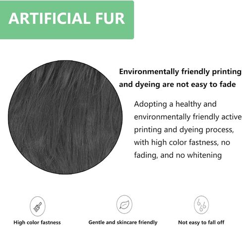 فو الفراء النسيج عيد الميلاد الشتاء المربعات أشعث الفراء النسيج بقع الأخضر 18x40 بوصة DIY بها بنفسك الحرفية هواية هالوين الشتاء زي الديكور in Kuwait