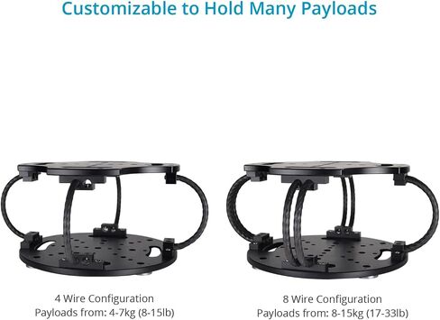 PROAIM Vibration Isolator Wire Mount for Camera Gimbals. Supports Rigs from 4kg/8lb to 15kg/33lb. in Saudi Arabia