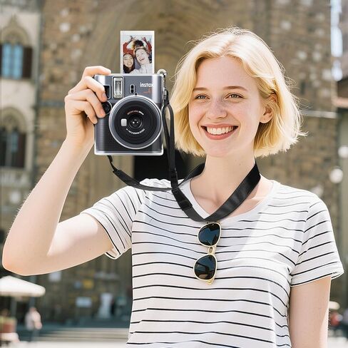 Fintie Protective Clear Case for Fujifilm Instax Mini 41 Camera Fore Form - Crystal Hard Pvc with with lextable strap ، clear in Saudi Arabia