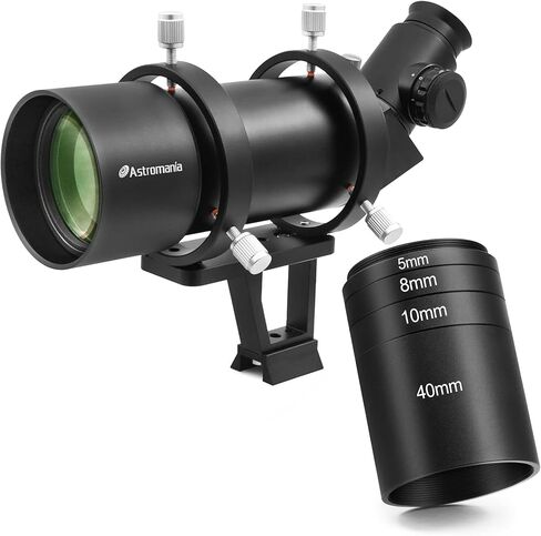 Astromania الفلكية T2 -Extension Tube Kit للكاميرات والعيون - الطول 5 مم 8 مم 10 مم 40 مم - حزمة مع - 10x60 Deluxe Finder Scope in Kuwait