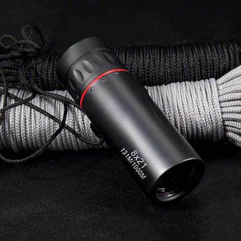 ، أحاديات صغيرة مضغوطة الجيب المحمولة ، وعدسة تليفوتوغرافية Zoom 8x21 ، وعدسة زجاجية بصرية متعددة المغلفة بالكامل ، لمشاهدة الطيور - مقاومة للماء in Saudi Arabia