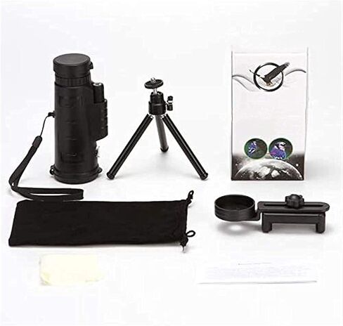 أحادي المشي لمسافات طويلة 40x60 Zoom HD IR أحادي المناظير أحادية العين حامل الهاتف Tripod Tripod للتخييم المشي لمسافات طويلة in Kuwait